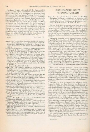 204 [Rezension] Mager, Inge, Georg Calixts theologische Ethik und ihre Nachwirkungen