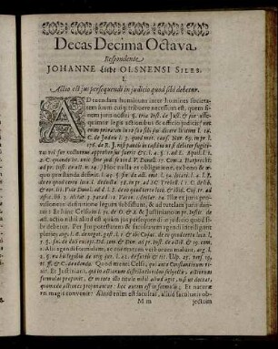 Decas Decima Octava