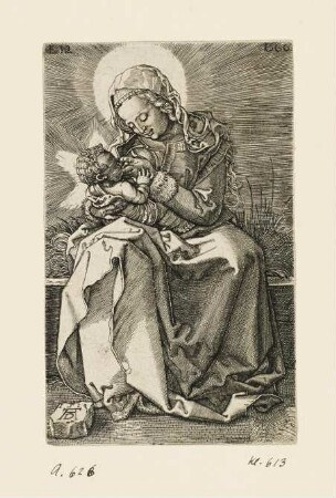Maria, das Kind stillend