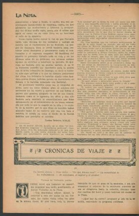 Crónicas de viaje