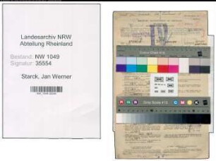 Entnazifizierung Jan Werner Starck , geb. 12.03.1913 (Architekt)
