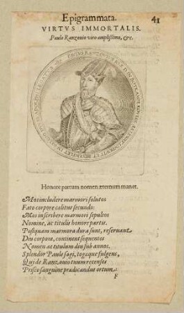 Bildnis von Paul Rantzau (1527-1579)