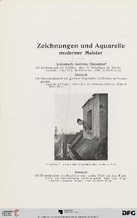 Zeichnungen und Aquarelle (Nr. 163-231)