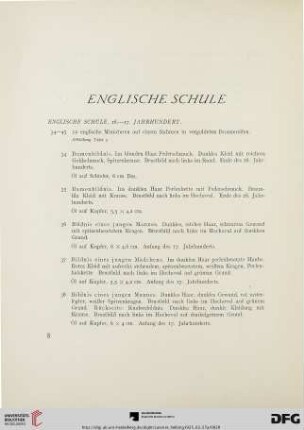Englische Schule (Nr. 34-54)