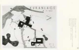 Kuranlage (Diplomarbeit bei Kurt Dübbers): Lageplan 1:500
