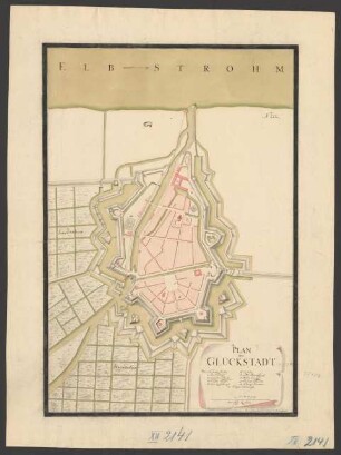 Plan von Glückstadt