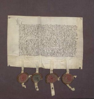 Urkunde des Grafen Ludwig von Oettingen und Friederich Schenk zu Limpurg, womit sie den veranlassten Tag bis auf Michaelis prorogiert haben