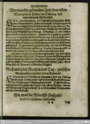 Wie man die Römisch Zinßzahl, Indictio zu Latein, finden soll