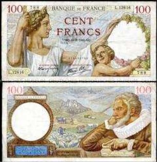 Frankreich, 100 Francs
