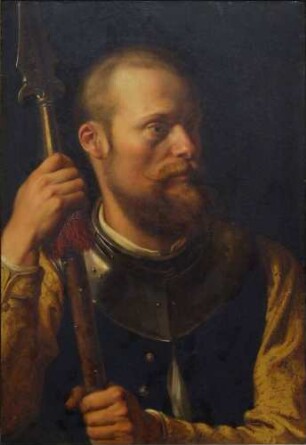 Der Maler Guido Hammer als Landsknecht