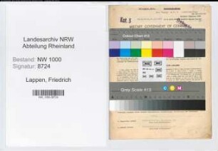 Entnazifizierung Friedrich Lappen, geb. 04.10.1904 (Postschaffner)