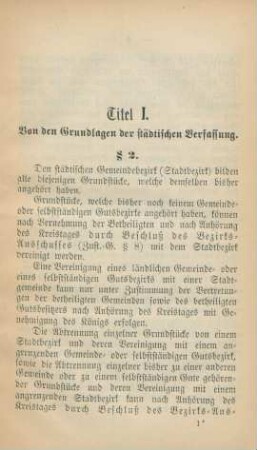 Titel I. - Titel XI.