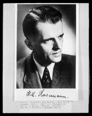 Hans Ulrich Rosemann (1904-?), 1942-? a.o. Professor der Medizin in Marburg
