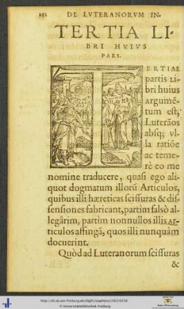 Tertia Libri Huius Pars