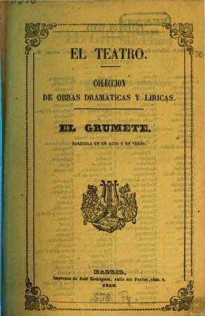 El grumete : zarzuela en un acto