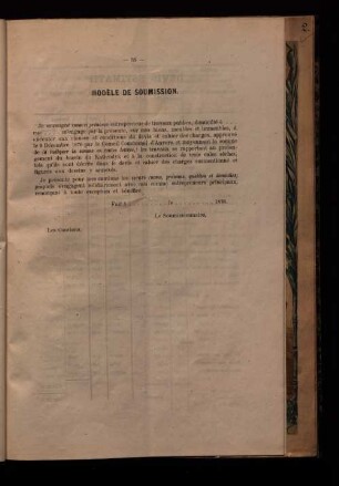 Modèle de soumission.