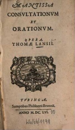 Mantissa consultationum et orationum