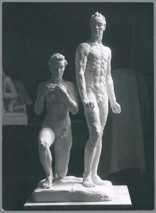 Menschenpaar, Entwurf, 1942, Gips