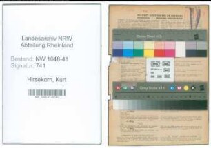 Entnazifizierung Kurt Hirsekorn , geb. 30.09.1918 (Polizist)