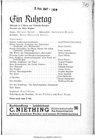 Ein Ruhetag
