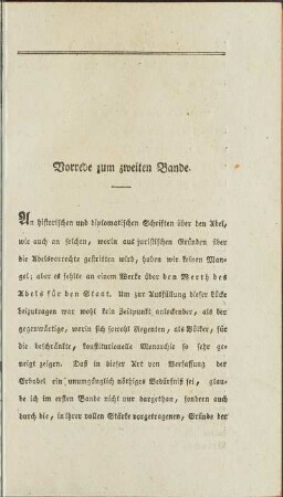 Vorrede zum zweiten Bande