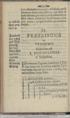 II. Praefationis ac Prooemii