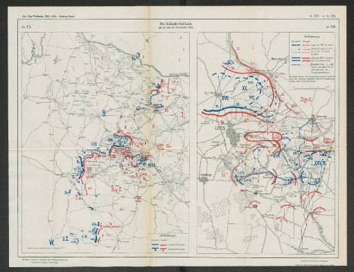 Nr. 13. u. Nr. 14. Die Schlacht bei Lods am 22. und 23. November 1914.