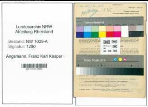 Entnazifizierung Franz Karl Kaspar Angsmann , geb. 07.07.1894 (Angestellter)