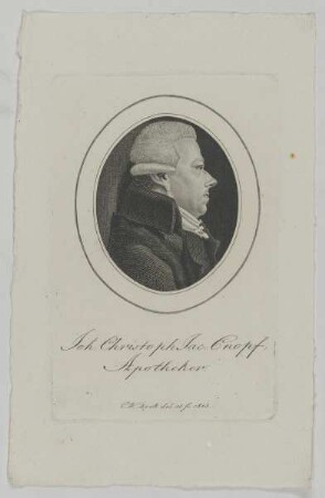 Bildnis des Joh. Christoph Jac. Cnopf