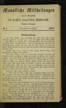 Vorbemerkung