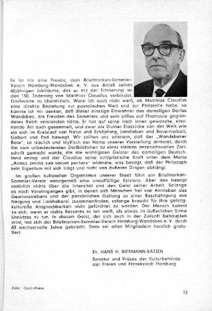 Kommentar Dr. Hans H. Biermann-Ratjen