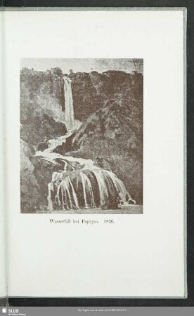 Wasserfall bei Papigno. 1826
