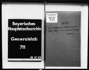 Die militärischen Verhältnisse der bayerischen Pfalz an der südwestl. Grenze