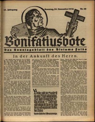 Ausgabe vom Sonntag, den 29. November 1936.