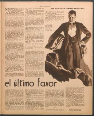 El último favor : Los cuentos de Mundo Argentino