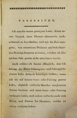 Theater-Almanach : für d. Jahr.., 1811
