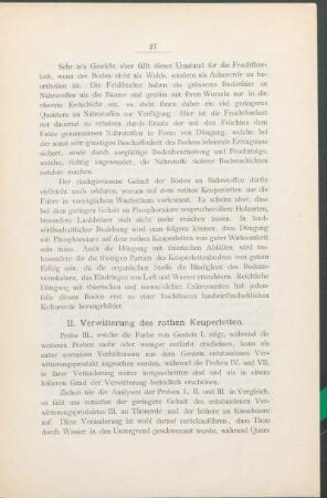 II. Verwitterung des rothen Keuperletten.