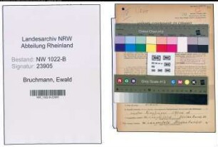 Entnazifizierung Ewald Bruchmann , geb. 22.08.1894 (Arbeiter)