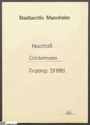 A [...] Klein (Lambrecht) an Ehepaar Gödelmann