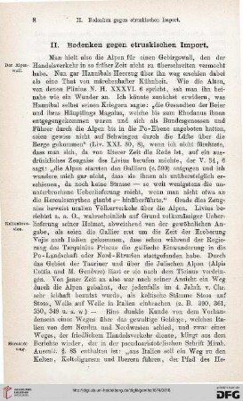 II: Bedenken gegen etruskischen Import