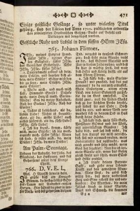 471-502, Einige geistliche Gesänge, so unter vielerley Titul gehörig