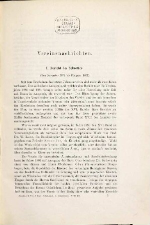 Annalen des Vereins für Nassauische Altertumskunde und Geschichtsforschung. 17. 1882