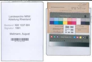 Entnazifizierung August Mellmann , geb. 09.12.1897 (Postinspektor)