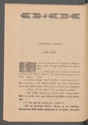 Capítulo XXXIV - Golpe fallido