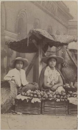 Atelier-Aufnahme aus Mexiko (Cartes de Visite)