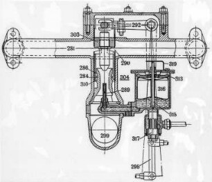 Vergaser, Schema (Daimler) : Technikgeschichte | Maschinenbau | Verkehrswesen | Autowesen