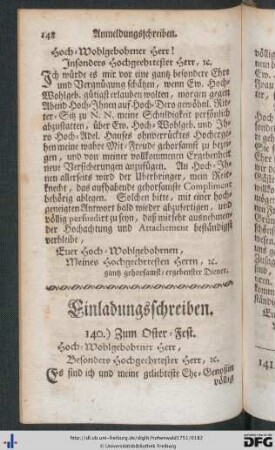 Einladungsschreiben.