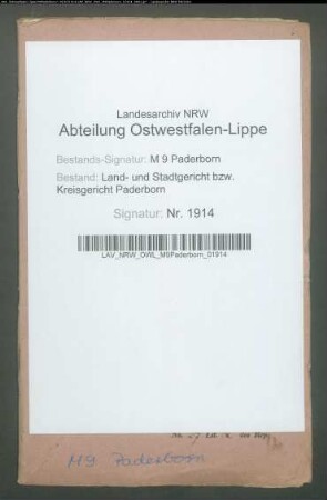 Erblasser: Lütkemeyer, gen. Möning, Heinrich: