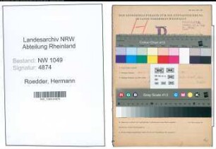 Entnazifizierung Hermann Roedder , geb. 10.04.1909 (Zollbeamter)