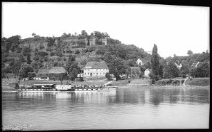 Pirna. Posta - Elbe mit Dampfer Dresden